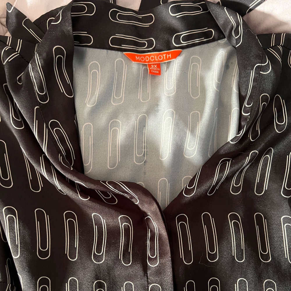 Black And White Patterned Jacket - image 2